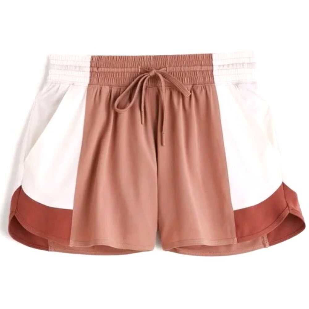 Abercrombie & Fitch YPB Brown Cream Shorts Size XS NWOT